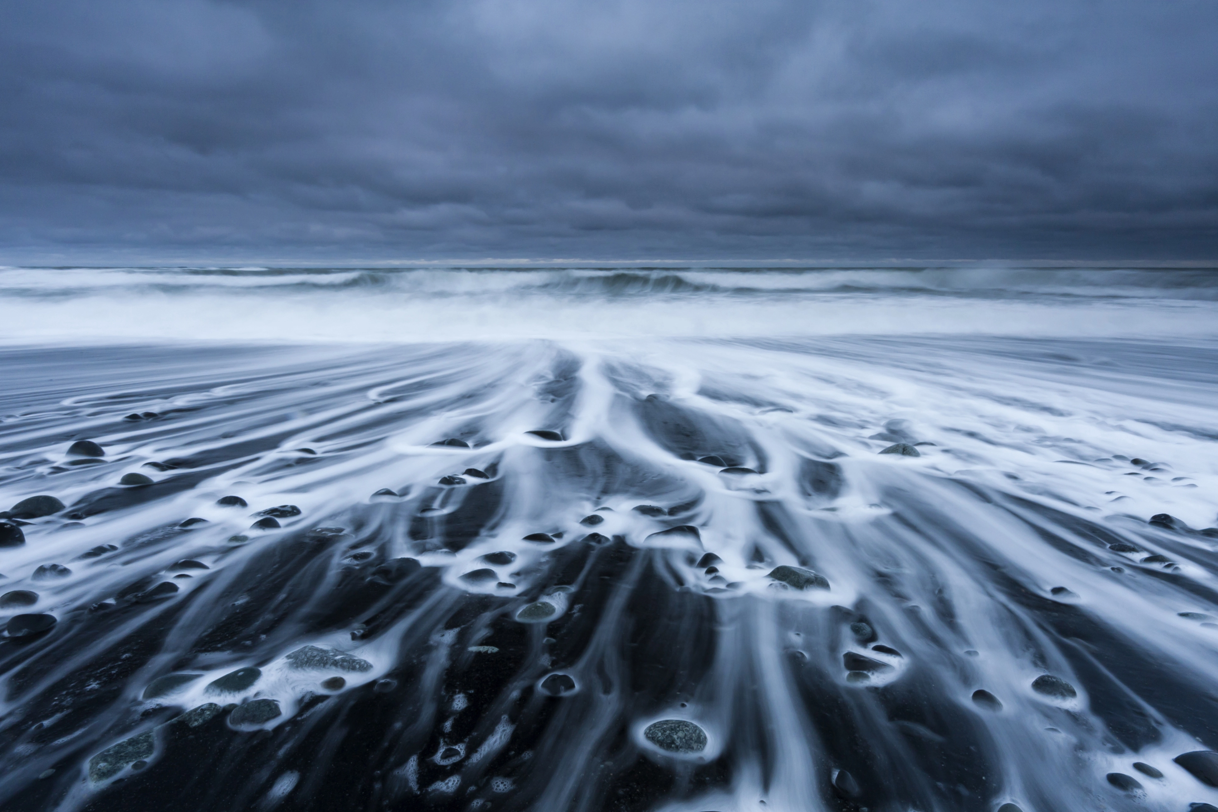 Isländsk kustlinje från luften